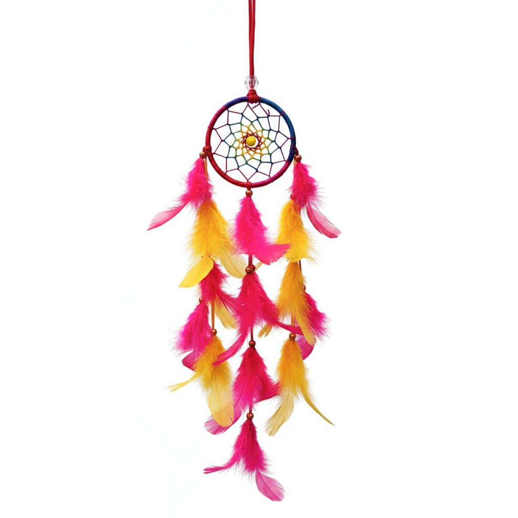 Colorful Dream Catcher – Boho Feather Wall Hanging for Positive Vibes