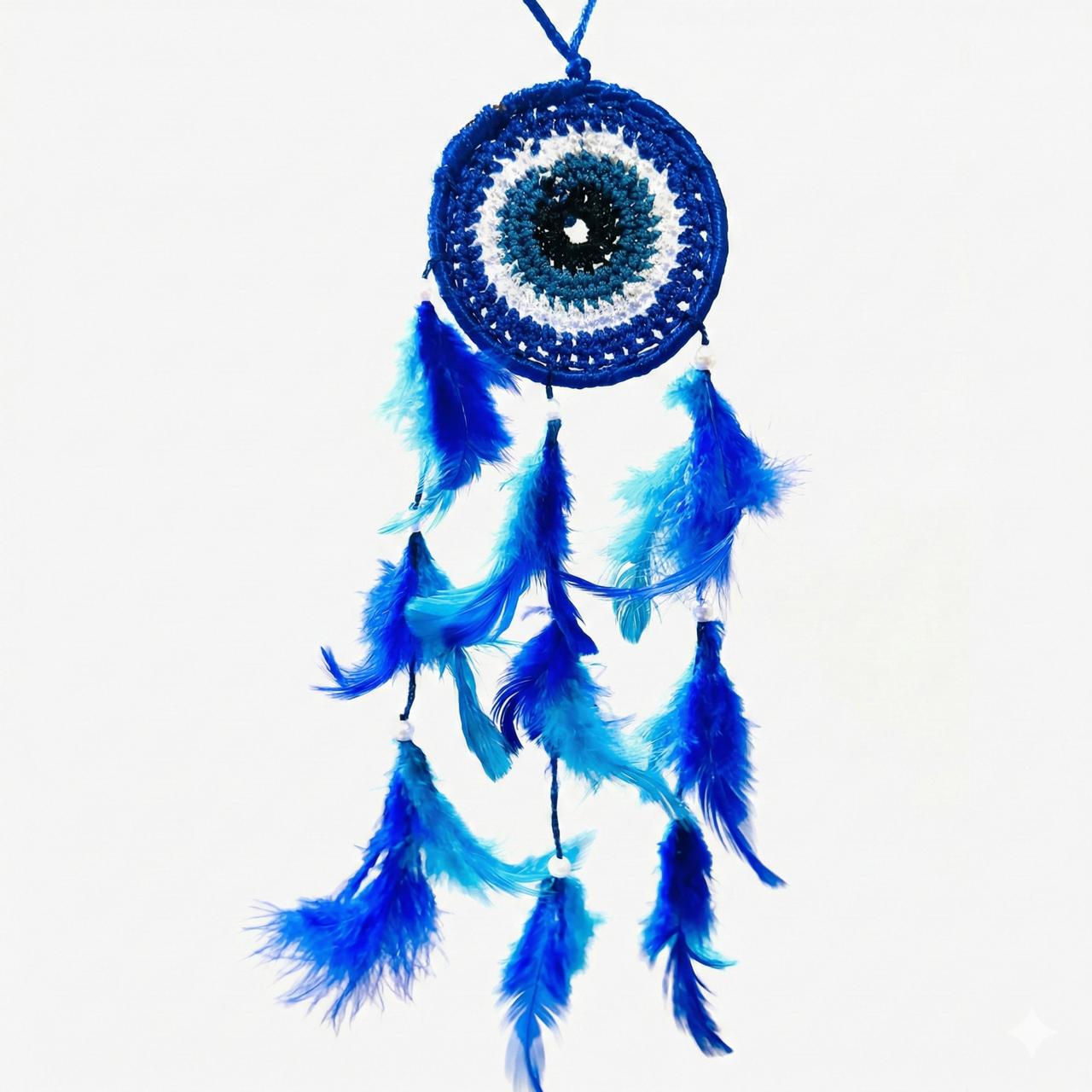 Evil Eye Dream Catcher – Protection & Positive Vibes Wall Hanging